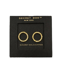 The Open Circle Pave Studs