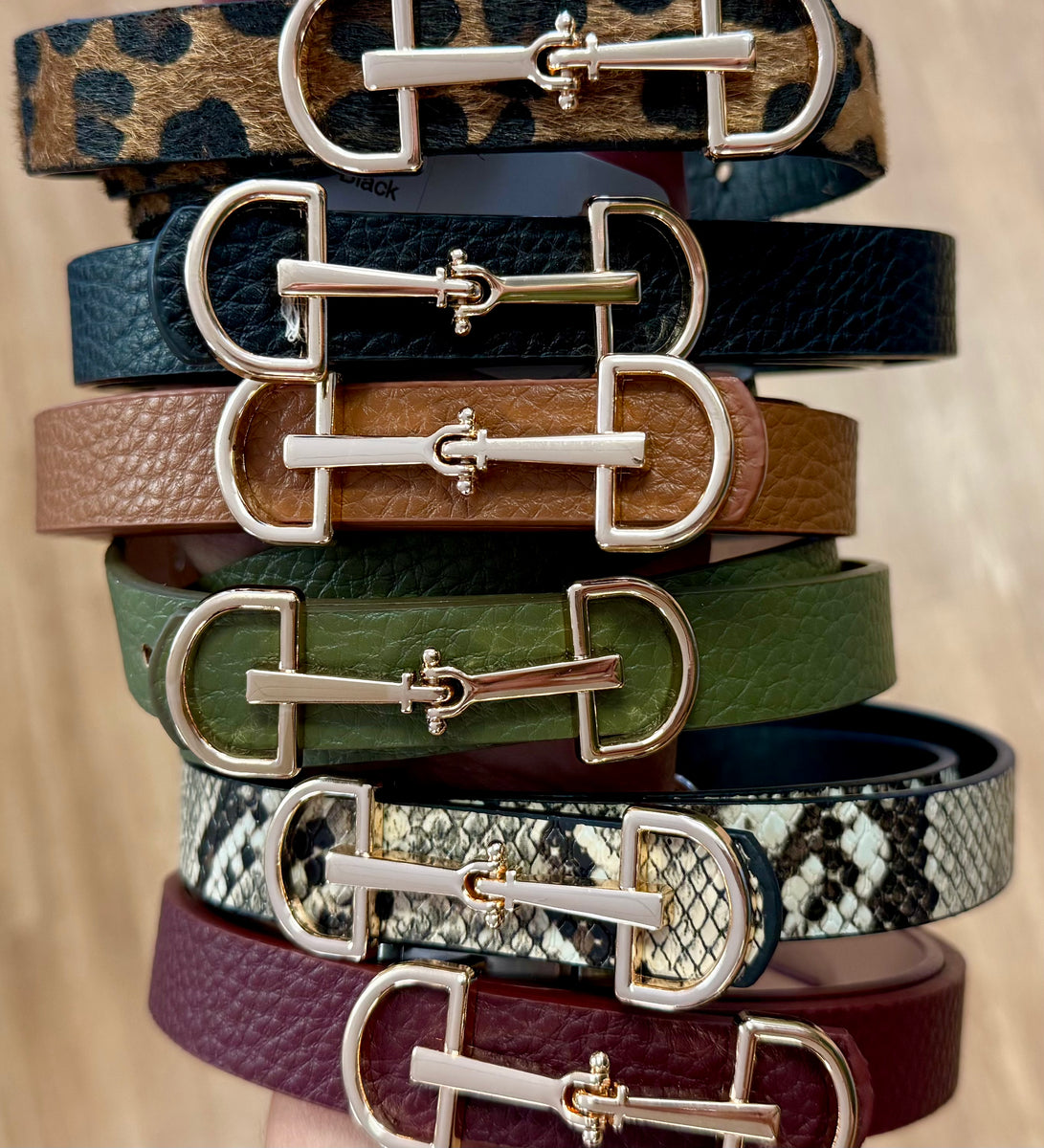 The Thin Horsebit Buckle Belt – Crescent and Main
