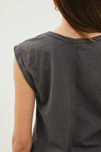 The Margot Tee (Charcoal)