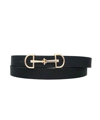 The Thin Horsebit Buckle Belt – Crescent and Main display picture 2