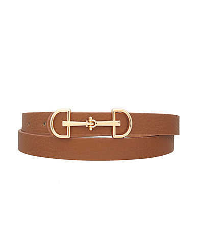 The Thin Horsebit Buckle Belt – Crescent and Main display picture 2