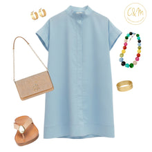 The Brinson Dress (Chambray Blue)