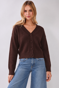 The Maxwell Cardigan (Chocolate) – Crescent and Main