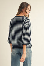 The Bobbi Stripe Top (Navy)