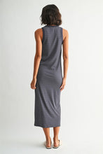 The Josie Dress (Charcoal Stripe)