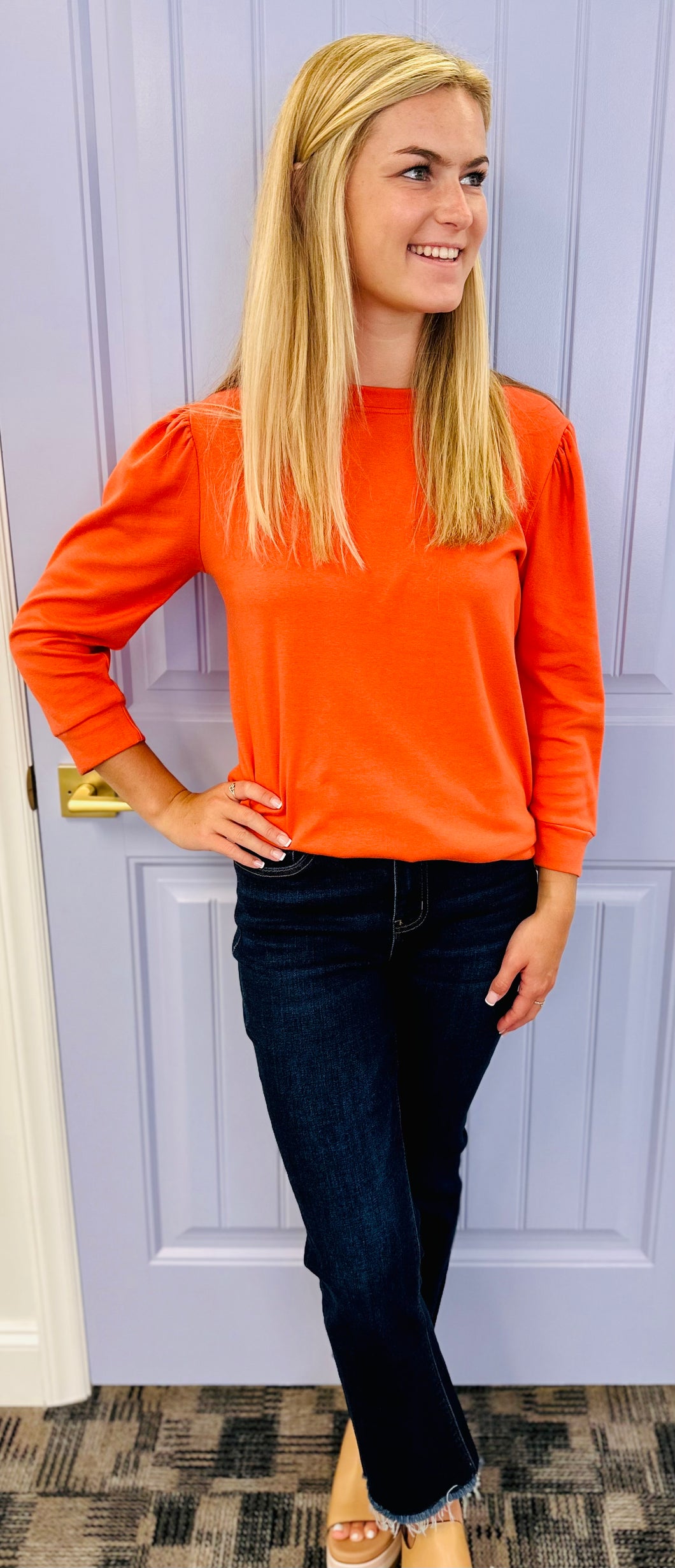 The Elsie Sweatshirt (Orange)