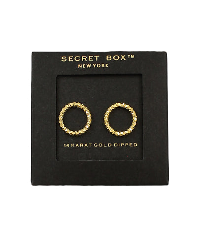 The Open Circle Pave Studs