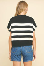The Abby Top (black/ivory)
