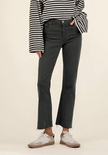 Kelsey Fab Ab Ankle Flare Jean by Kut (Pewter Green)