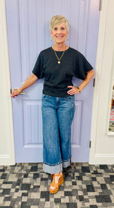 The C&M Wide Sleeve Tee (Asphalt 1x1)
