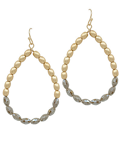 Beaded Teardrop Earrings