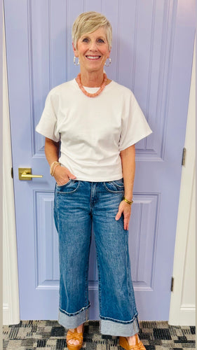 The C&M Wide Sleeve Tee (White)