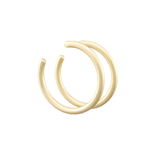 The Large Hoop (Matte Gold)