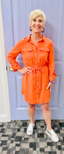 The Zoey Utility Dress (Orange)*Final Sale