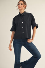 The Charlize Button Down (Black)
