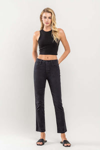 Jeanne Black Straight Jeans
