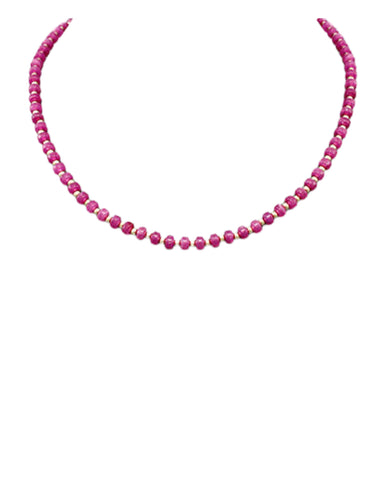Acrylic Round Bead Necklace.