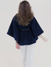 The Brandi Cape Coat (Navy)