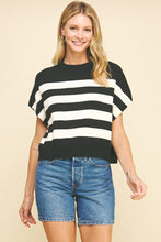 The Abby Top (black/ivory)