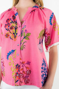 The THML Maeve Top (Pink)