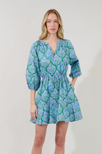 The Debra Dress (Blue/Green)