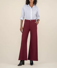 The Meg Wide Leg Trouser (Wine)