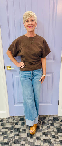 The C&M Wide Sleeve Tee (Chestnut Brown)