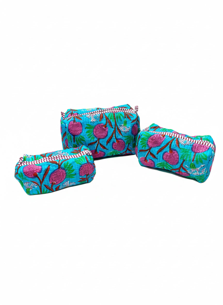 Vibrant Turquoise Cosmetic Case (Multi Sizes)