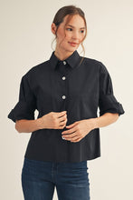 The Charlize Button Down (Black)