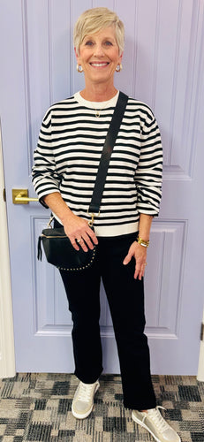 The Blair Sweater (Black & White)