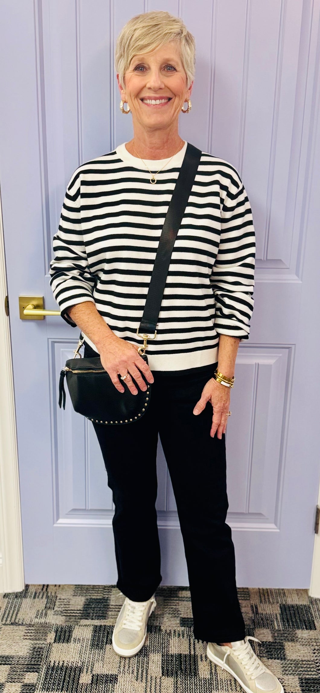 The Blair Sweater (Black & White)