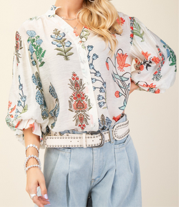 The Alexandra Top (White)
