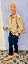 The Francine Top (Taupe Stripe)