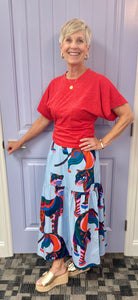 The Ada Skirt (Cheetah Mirage)