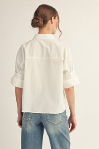 The Charlize Button Down (White)