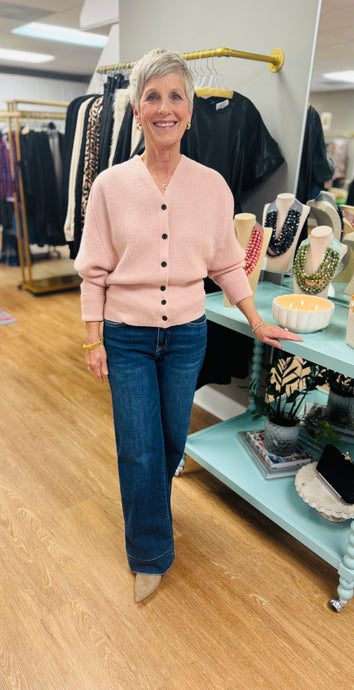 The Lia Cardigan (Blush)