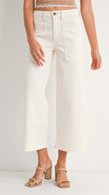 The Beth Cream Wide Leg Jean