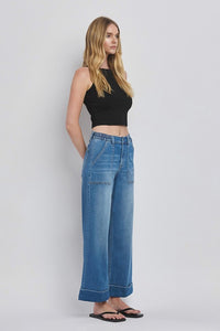 The Kris Wide Leg Cuffed Jean