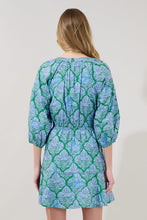 The Debra Dress (Blue/Green)