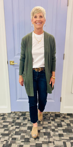 The Rose Cardigan (Spruce)