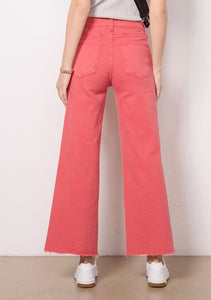 Meg Wide Leg Jean w/ Raw by KUT from the Kloth (Strawberry)*Final sale*