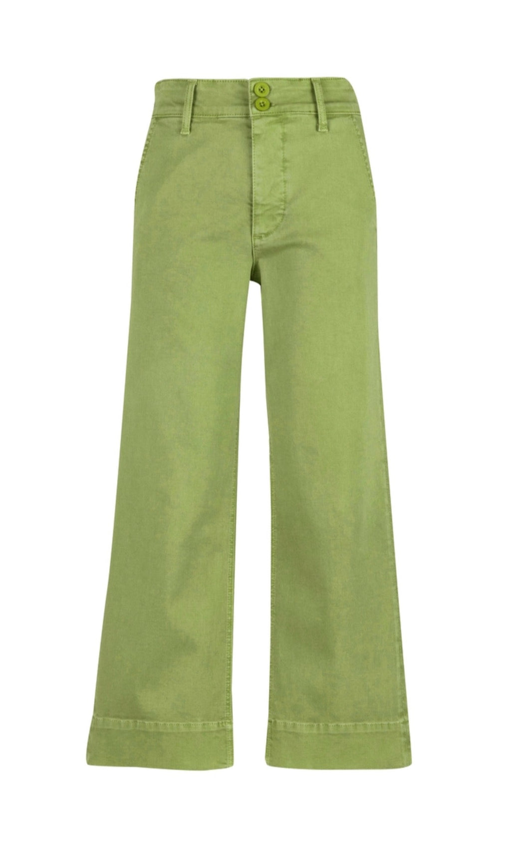 The Charlotte Wide Leg Crop Pant (Pear) by Kut From The Kloth