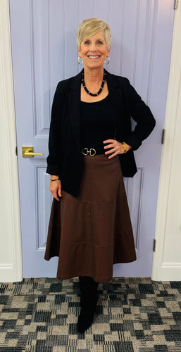 The Chesney Skirt (Brown)