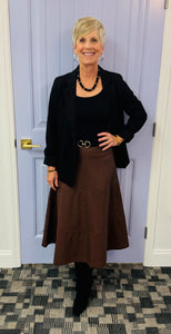 The Chesney Skirt (Brown)