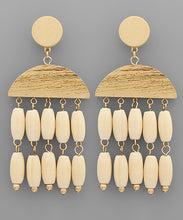 Wooden Tassel Earrings