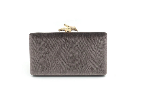 The Serena Clutch (Pewter)