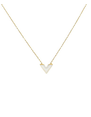 V Shape Shell Pendant Necklace