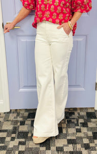 The Maci Trouser Jean (White)