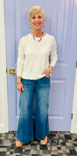 The Carson Spring Sweater (White) *Final Sale