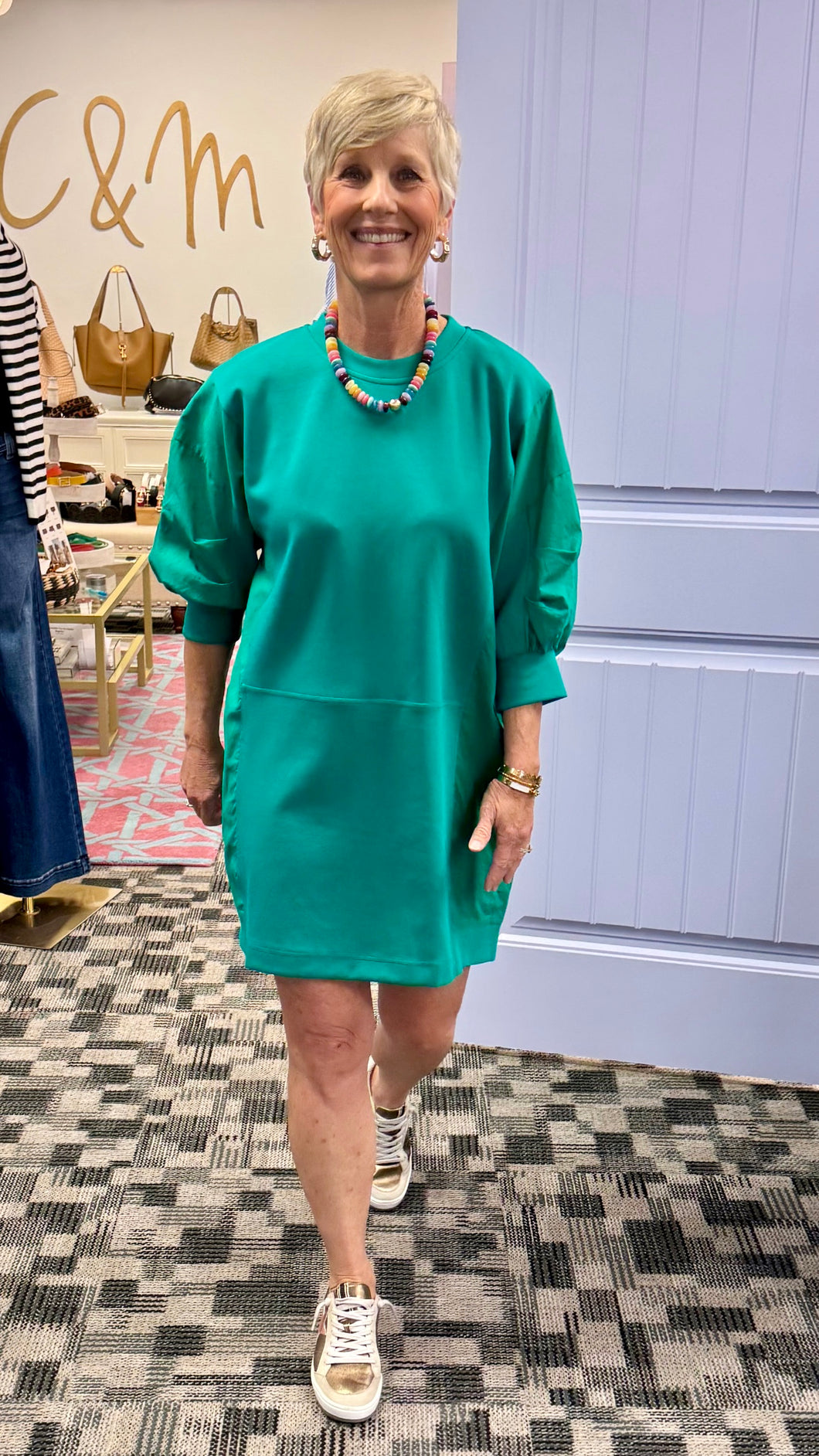 The Andrea Dress (Kelly Green)